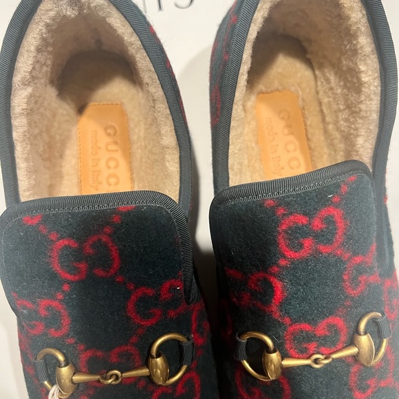 Brand new hunter green Gucci Fria loafers - Picture 3 of 6